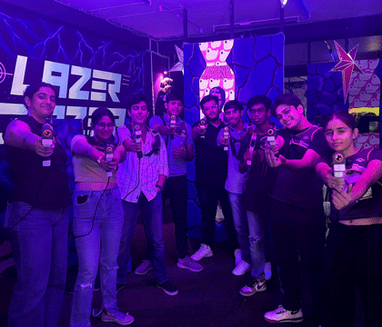 People having fun at Lazer Crazer Tag Arena